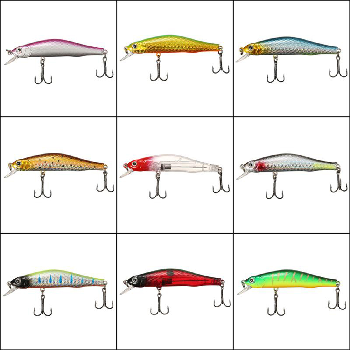 ZANLURE1pc80mm31585gMagnetMinnowFishingLureArtificialHardBaitHook3DEyesSeaFishing-1314538-9