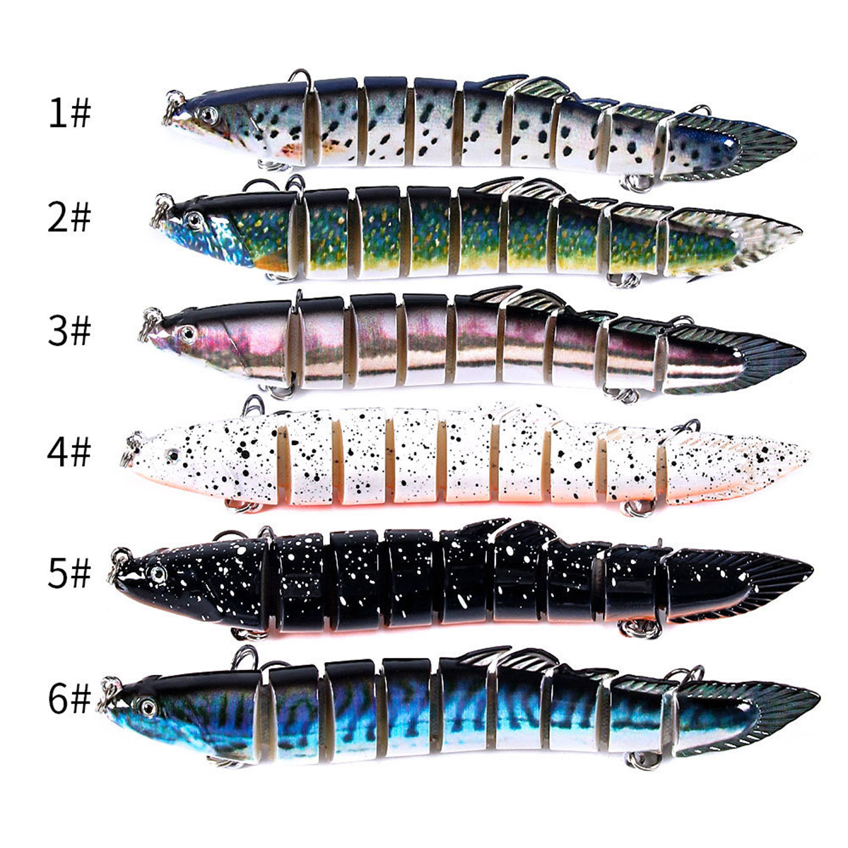 Zanlure1PC14cm214gMiniFishingHardBaitArtificialSwimbaitFishNineKnottedFishSimulationFishingLure-1635055-4