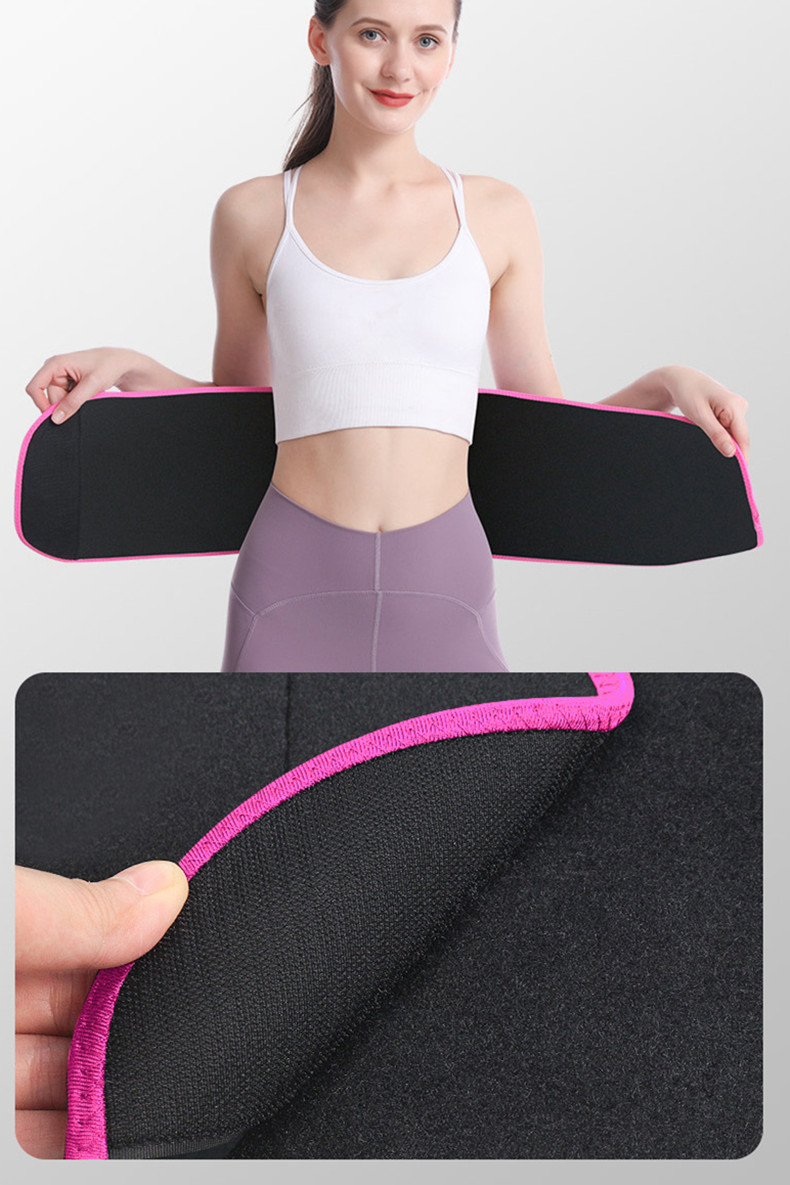 100NeopreneMaterialBreathableSoftAdjustmentSportsFitnessWaistforWeightliftingYoga-1992113-6