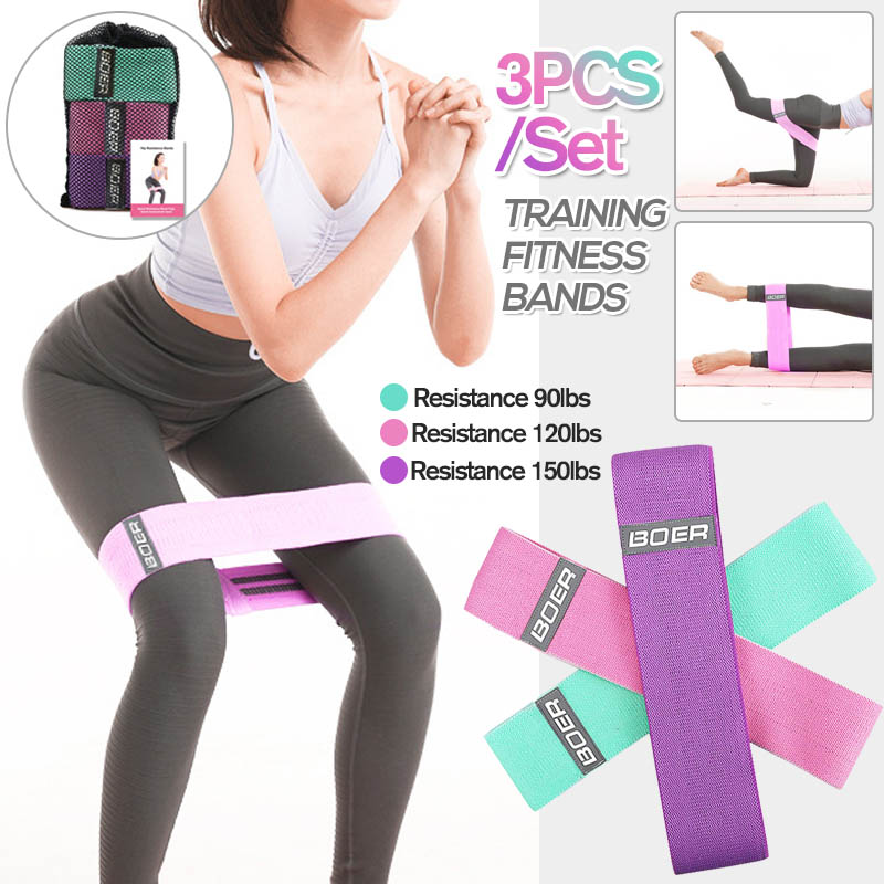 3PcsSetHomeFitnessResistanceBandsSportGymnasticsTrainingBodyShapingYogaBelt-1676717-2