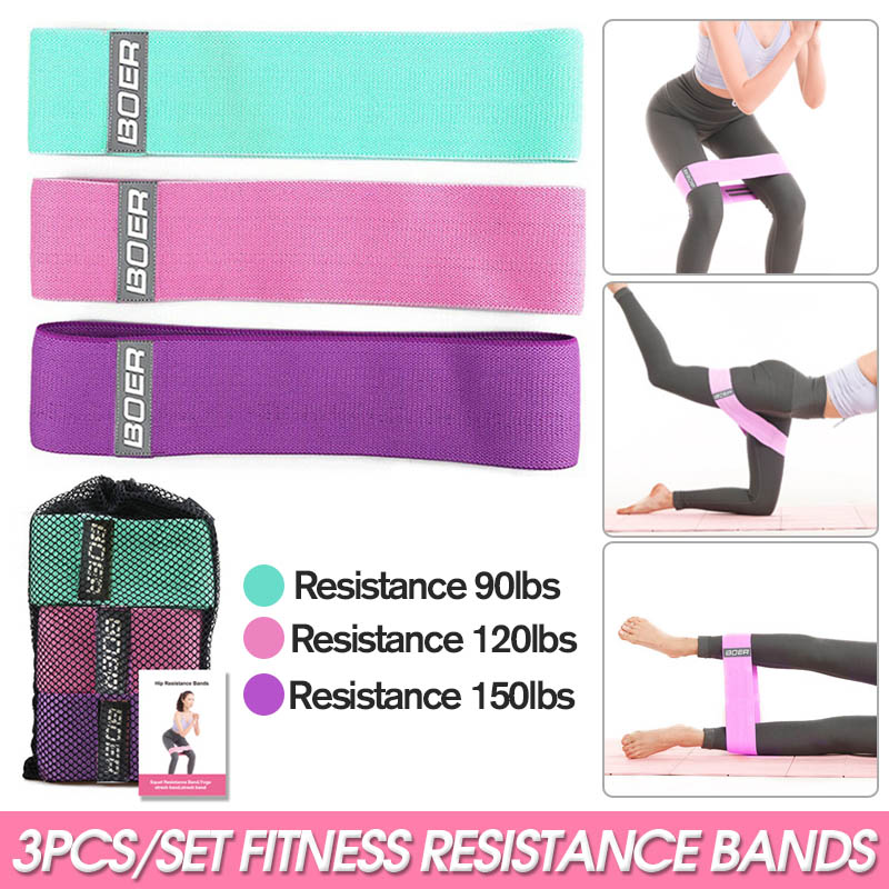 3PcsSetHomeFitnessResistanceBandsSportGymnasticsTrainingBodyShapingYogaBelt-1676717-3