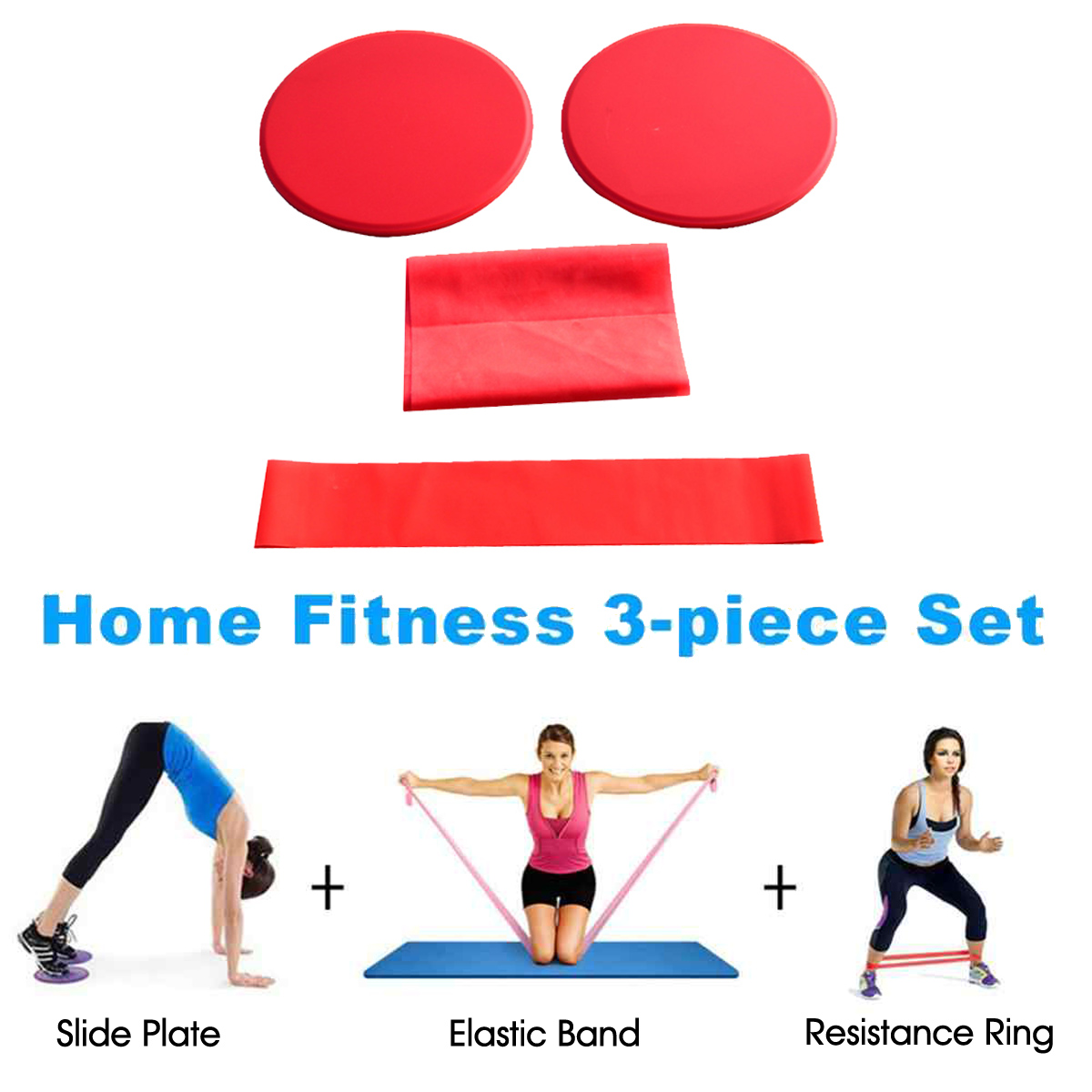 3PcsSetYogaGlidingSlidingPlateElasticBandResistanceBandsSetFitnessHipMuscleTrainingYogaKits-1678157-5