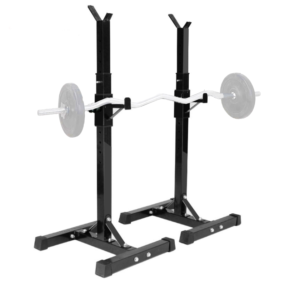 500KGMaxLoadAdjustableBarbellStandMultifunctionSquatRackHomeGymWeightLiftingPress-1830468-6