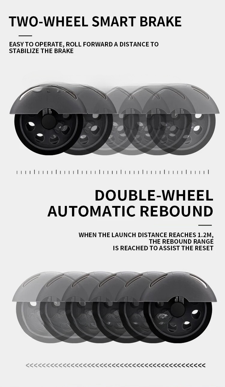 AbdominalRollerAutomaticReboundAnti-slipWear-resistantPushupHomeFitnessEquipmentBodyArmWaistMuscleTr-2005474-6