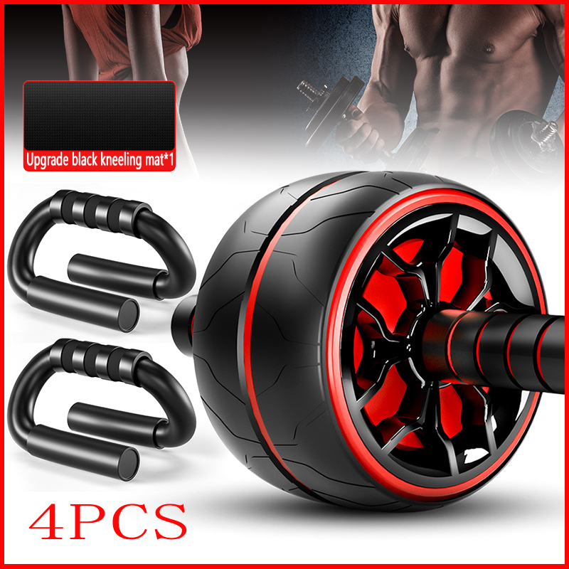 AbdominalRollerFitnessSlimmingCoreWorkoutAbWheelRollerPushUpsStandwithKneelingPad-1697962-1