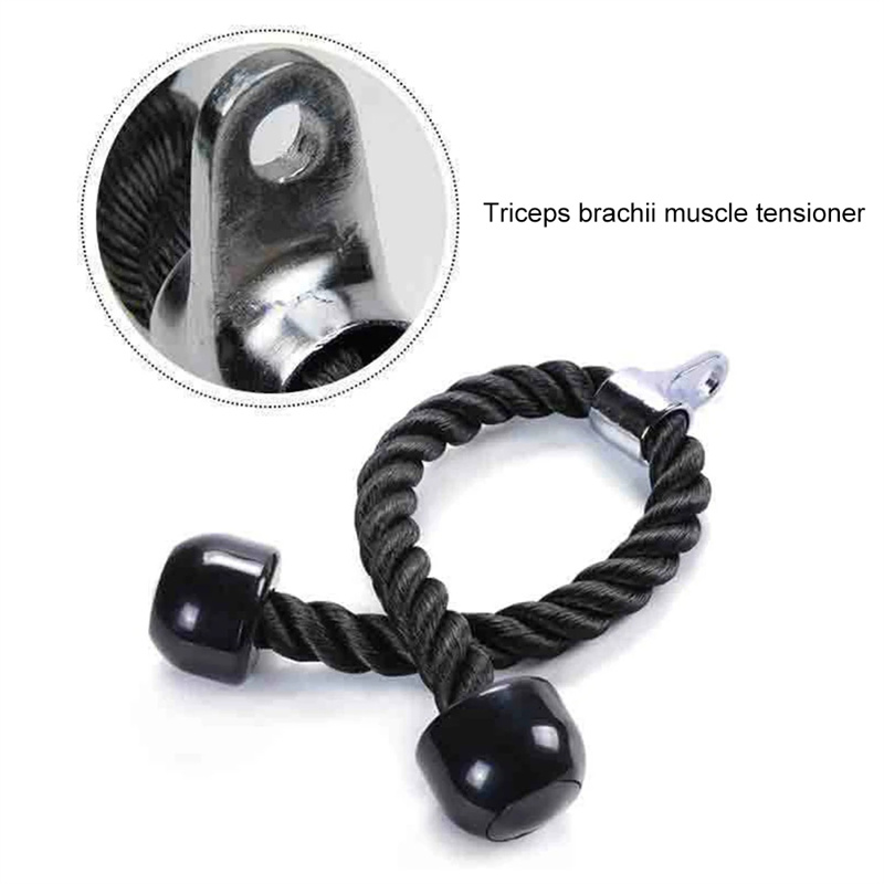 CableFitnessResistanceBandsNylonRopewithHandlesPushPullDownCordHeavyTricepRopeforHomeGymWorkoutExerc-2006802-4