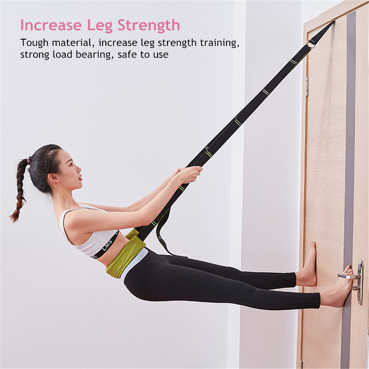 DoorMountFlexibilityWasitTrainingBeltLegStretcherStrapPilatesGymnasticsYogaBandExerciseTools-1675057-3