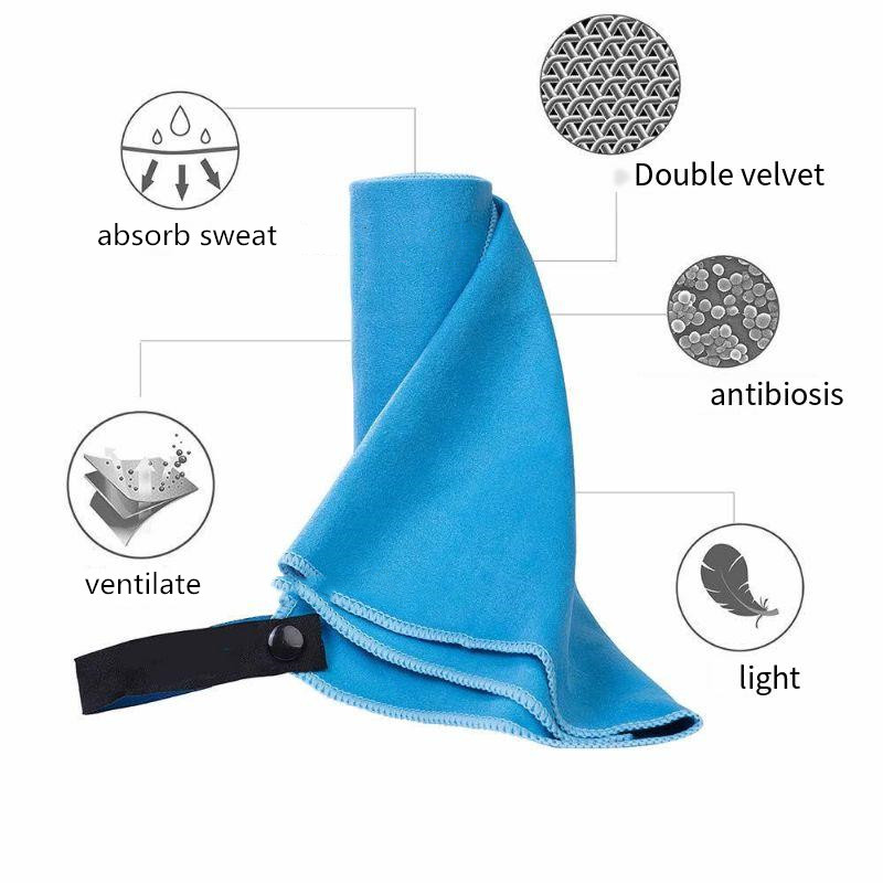 DoubleSidedVelvetSportsTowelUltra-FineFiberQuickDryingTowelWaterAbsorbingPortableYogaAndFitnessTowel-2014176-2