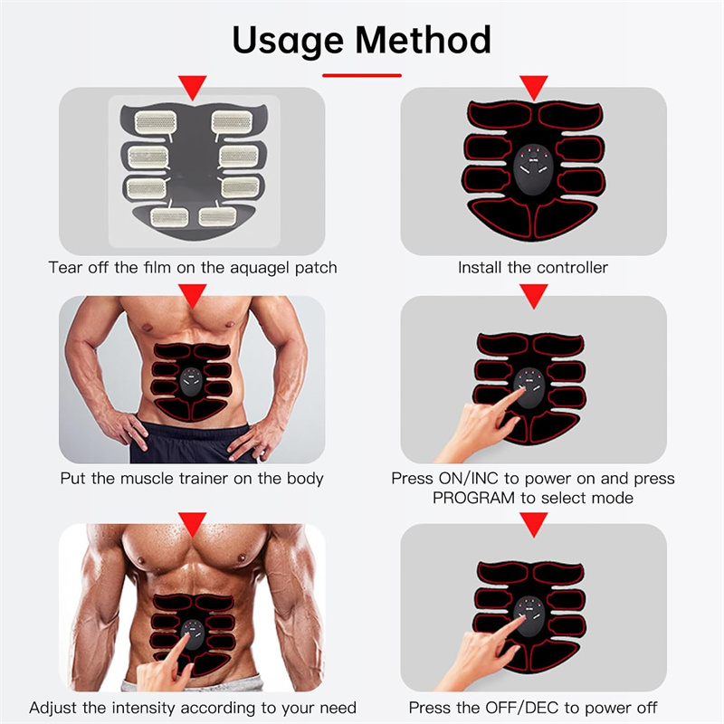 EMSElectricFitnessAbsPressTrainer6ModesEffectiveAbdominalMuscleLegArmExerciseforHomeOfficeWorkout-2008142-5