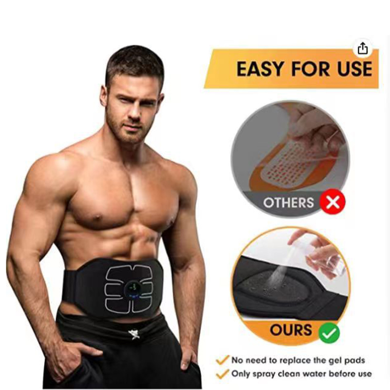 ElectricABSAbdominalBeltSmartBodyMassagerPortableLightweightLazyMuscleTrainingFitnessEquipmentforHom-2005868-2