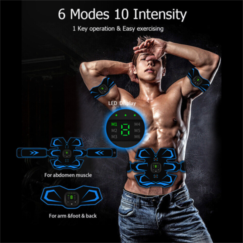 ElectricEMSMuscleTrainer6ModesEMSAbdominalMassageLEDDisplayHomeOfficeFitnessAbsforArmBackFootTrainin-2008087-3