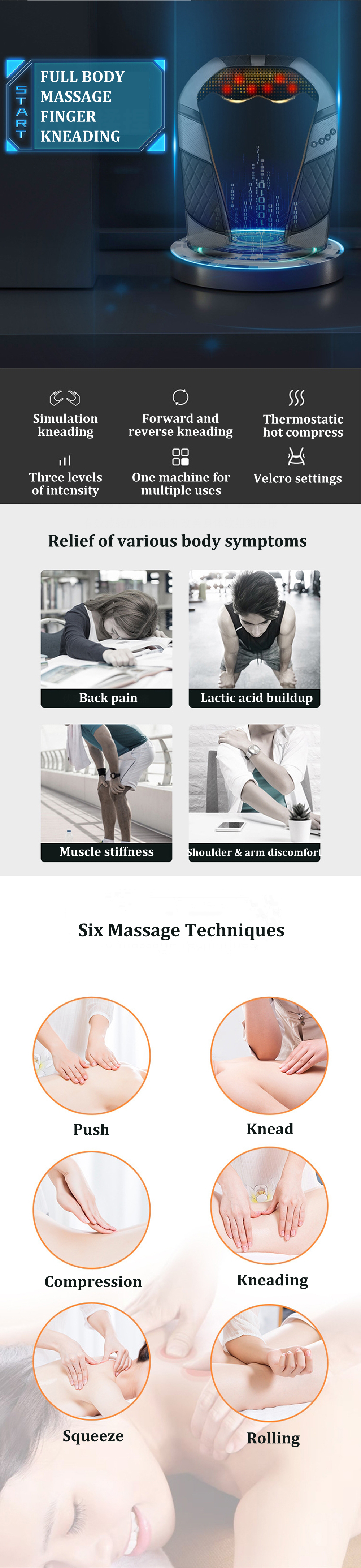 ElectricNeckMassagerBackandShoulderMassagerswithHeatDeepTissue3DKneadingPillowPortableShiatsuMassage-1910490-1