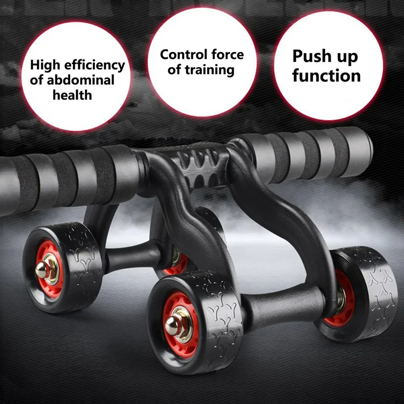 FourWheelAbdominalRollerPushupHomeFitnessEquipmentWear-resistantAnti-slip500kgWeightCapacityBodyArmW-2005473-3