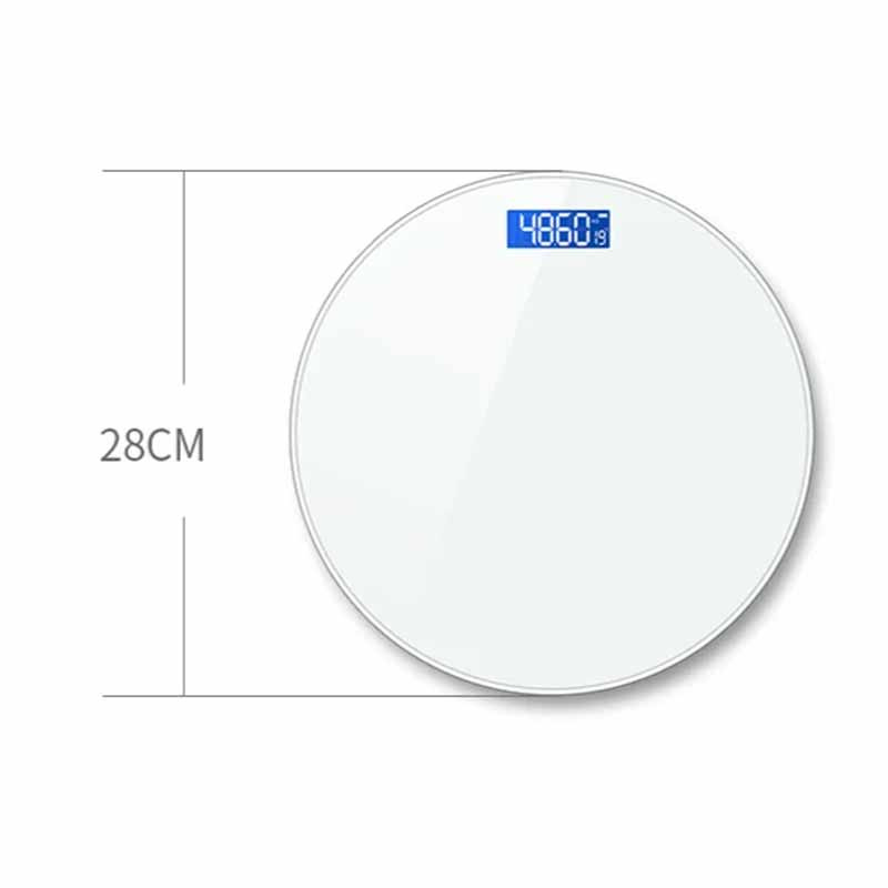 HouseholdElectronicScaleIntelligentAutomaticshut-downLCDDisplayUSBRechargeableAccurateRoundScaleBody-2004969-4