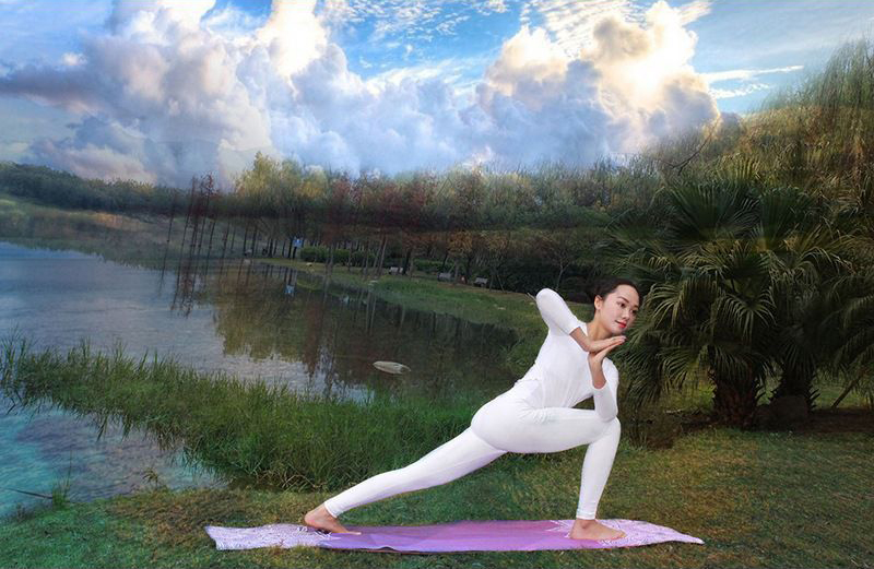 KALOADMicrofiberYogaTowelDoubleSidesRhombusNon-slipSuperSweatAbsorbentAnti-bacterialFitnessYogaMats-1377265-5
