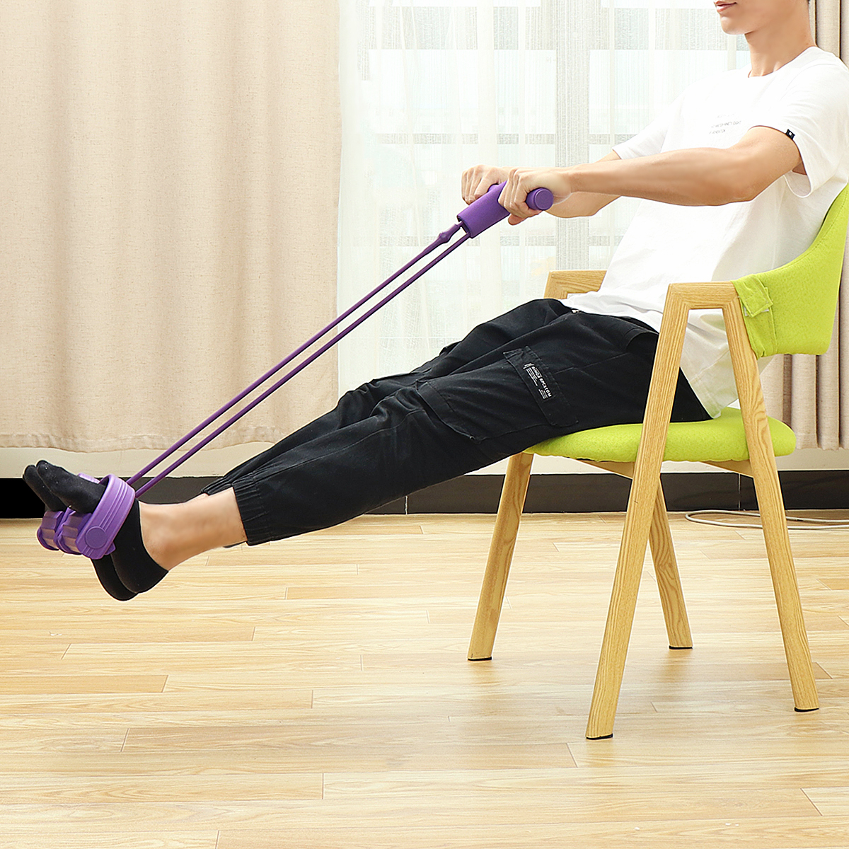 KALOADMultifunctionalPullerHomeOutdoorFitnessPullerArmWaistLegChestTrainerExerciseTools-1555547-7