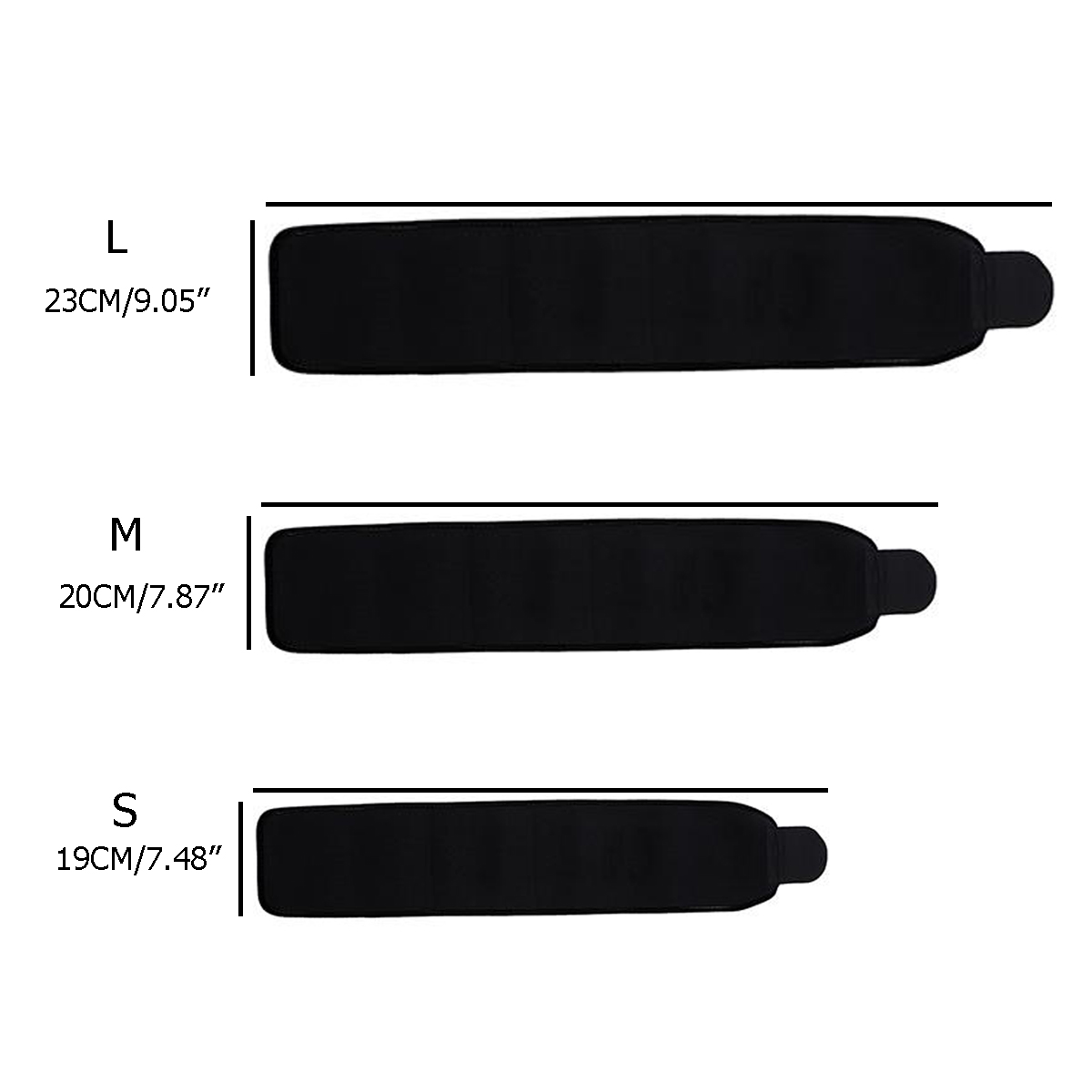 KALOADSportsFitnessBodyShapingWaistBeltElasticPressureStrainingWaistSupport-Black-1534952-2