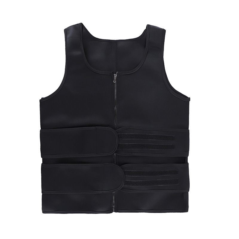 MenBodyShaperSweatSuitDoubleBeltWaistTrainerAbdomenSlimmingSweatVestFatBurnerShapewearTankTopsFitnes-2008144-6