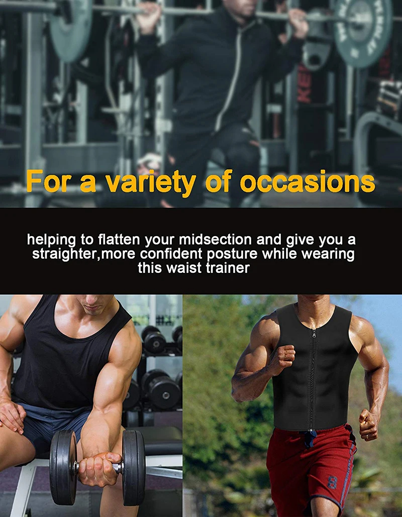 MensSweatSaunaSuitShaperStretchBreathableSweatAbsorbingZipUpSportswearFitnessVestforLosingWeightFitn-2008242-2