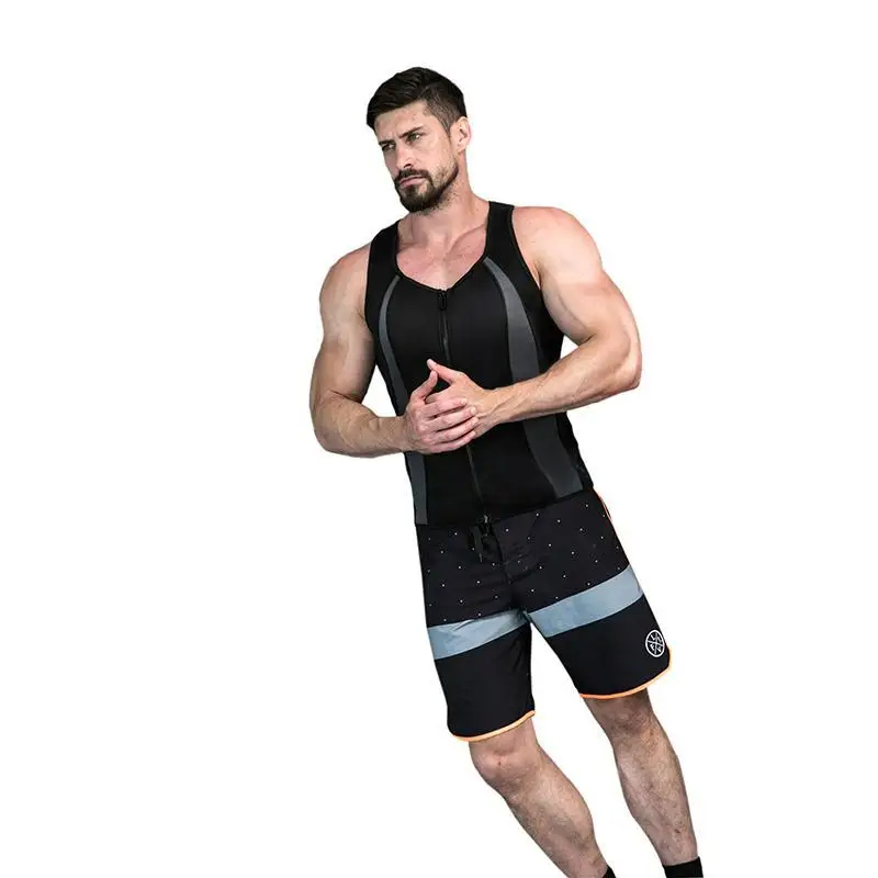 MensSweatSaunaSuitShaperStretchBreathableSweatAbsorbingZipUpSportswearFitnessVestforLosingWeightFitn-2008242-11