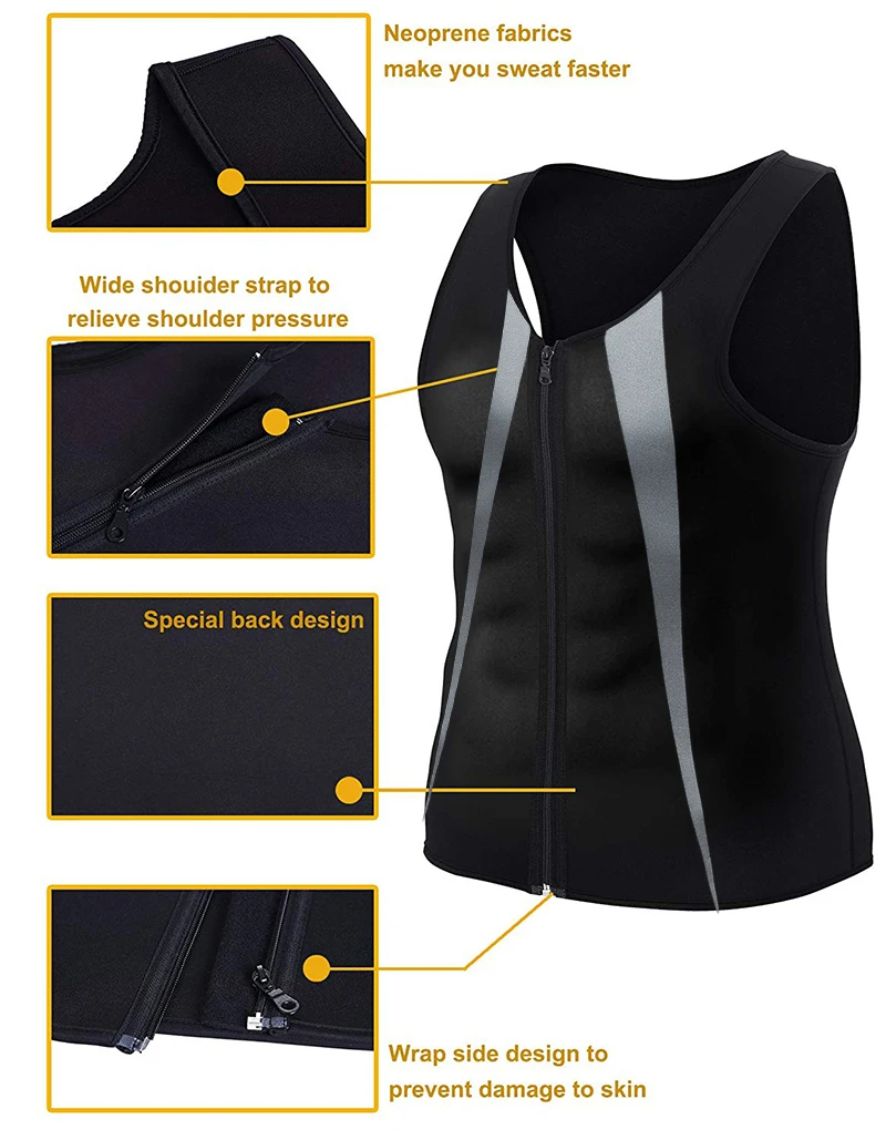 MensSweatSaunaSuitShaperStretchBreathableSweatAbsorbingZipUpSportswearFitnessVestforLosingWeightFitn-2008242-4