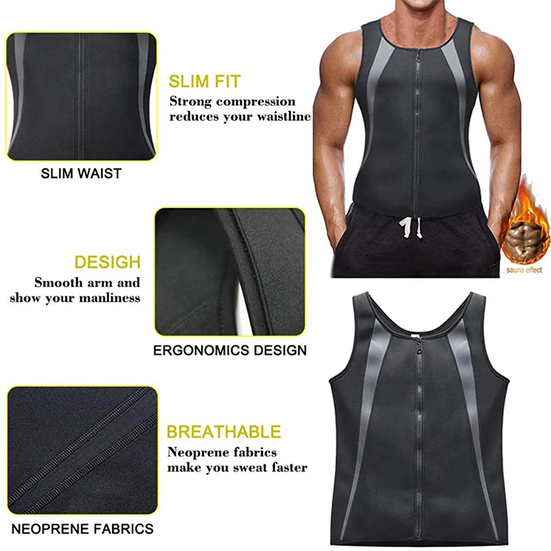 MensSweatSaunaSuitShaperStretchBreathableSweatAbsorbingZipUpSportswearFitnessVestforLosingWeightFitn-2008242-5