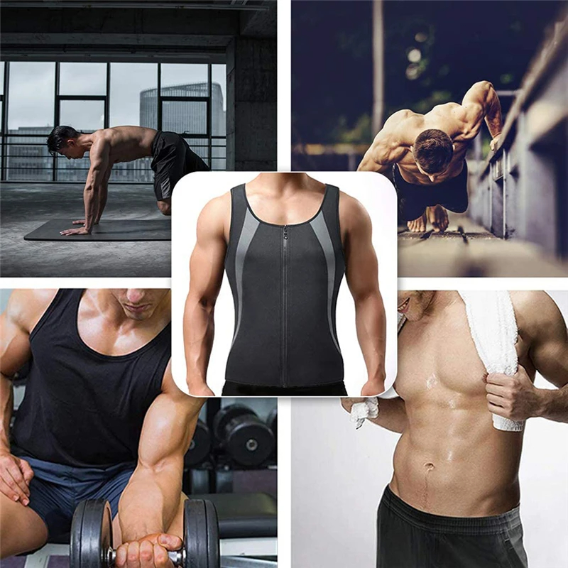 MensSweatSaunaSuitShaperStretchBreathableSweatAbsorbingZipUpSportswearFitnessVestforLosingWeightFitn-2008242-6