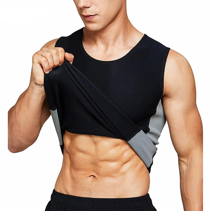 MensSweatSaunaSuitShaperStretchBreathableSweatAbsorbingZipUpSportswearFitnessVestforLosingWeightFitn-2008242-9