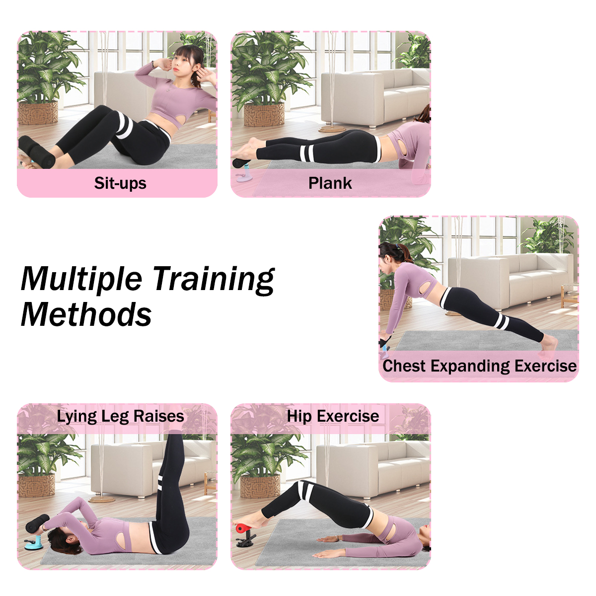 Sit-upAssistantDevice4LevelsAdjustableSelf-SuctionSit-upsBarFitnessAbdominalMuscleTrainingExerciseTo-1679019-6