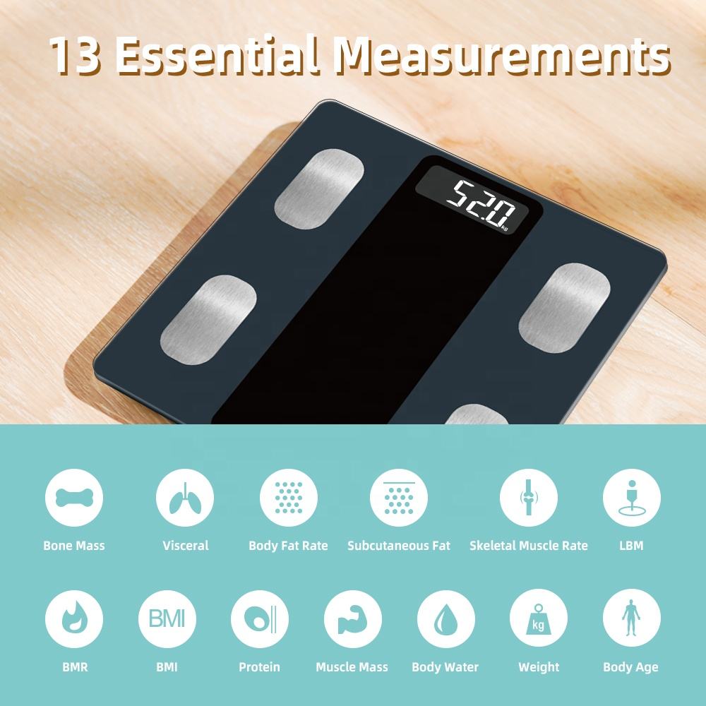 SmartBodyFatScale13KeyBodyDataAnalyzeScaleSupport180kgMultifunctionalWeightBodyFatScale-2012915-2