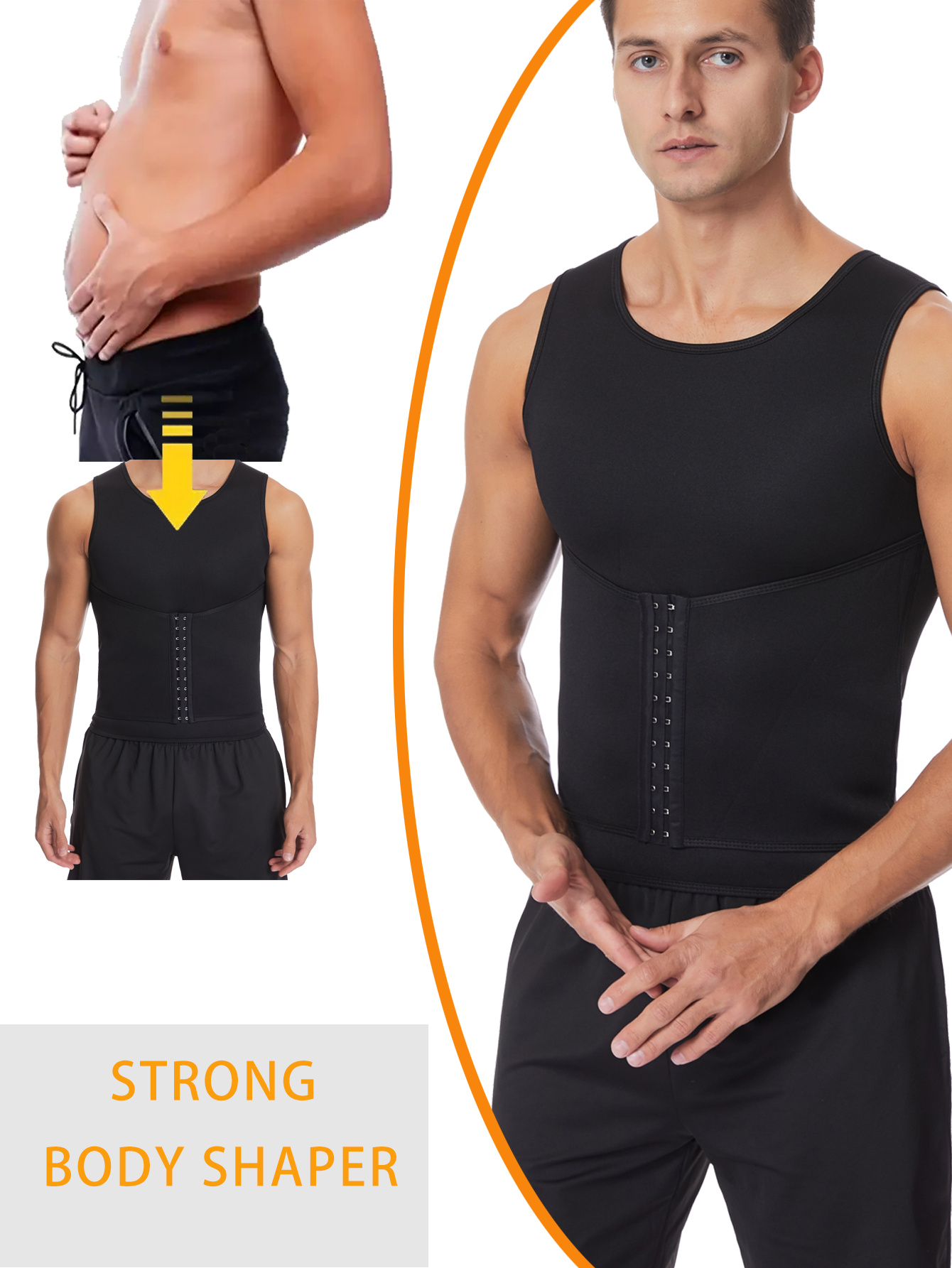 SportVestMensQuickDryStretchySweat-wickingTummyShapingSportswearforGymWorkoutRunningExerciseFitness-2005578-2