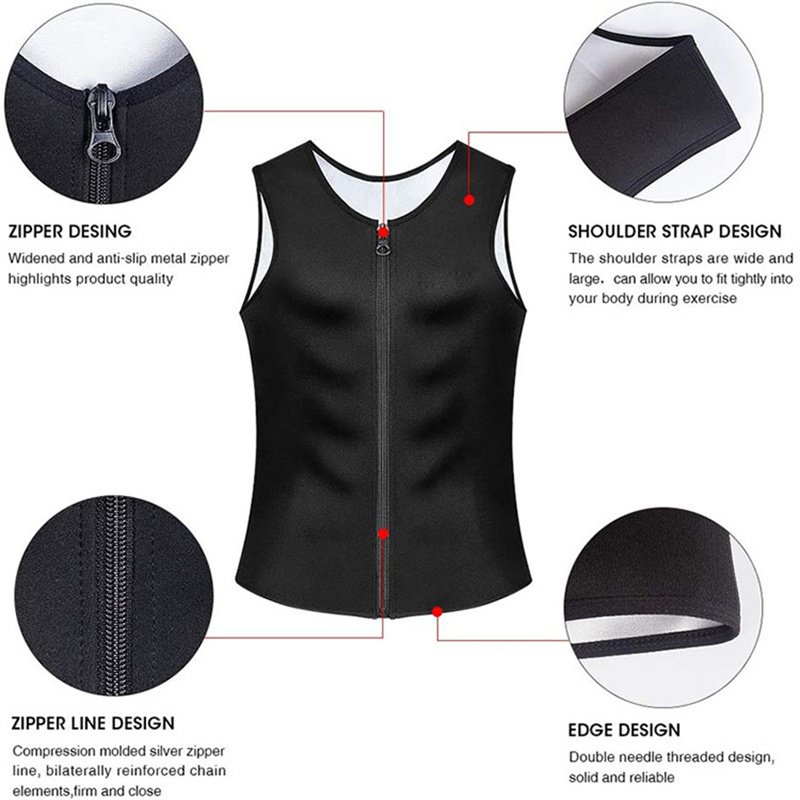 SportVestMensQuickDryStretchySweat-wickingWashableSportswearWithZipperforGymWorkoutRunningExerciseFi-2005557-8