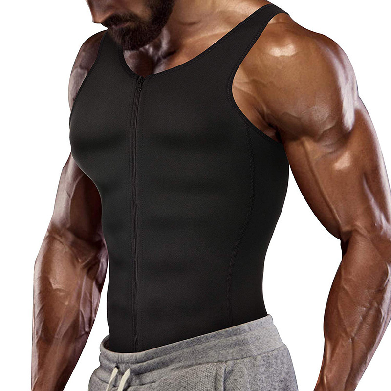 TENGOOMenBodyShaperBeltCompressionShirtVestCorsetLossUndershirtsWaistFitnessTrainingClothes-2005619-5