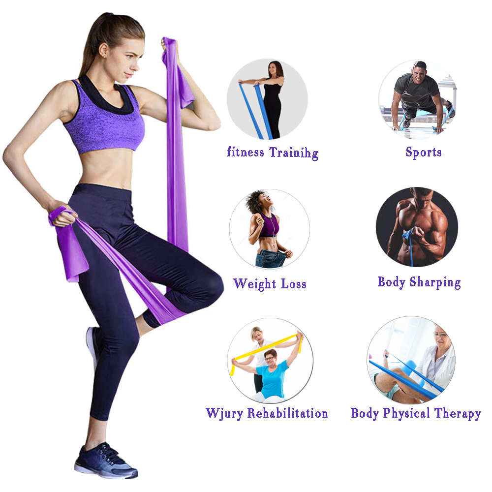 YogaResistanceBands8-24lbTrainingPullRopeStretchingPilatesExpanderHomeGymFitness-1885754-4