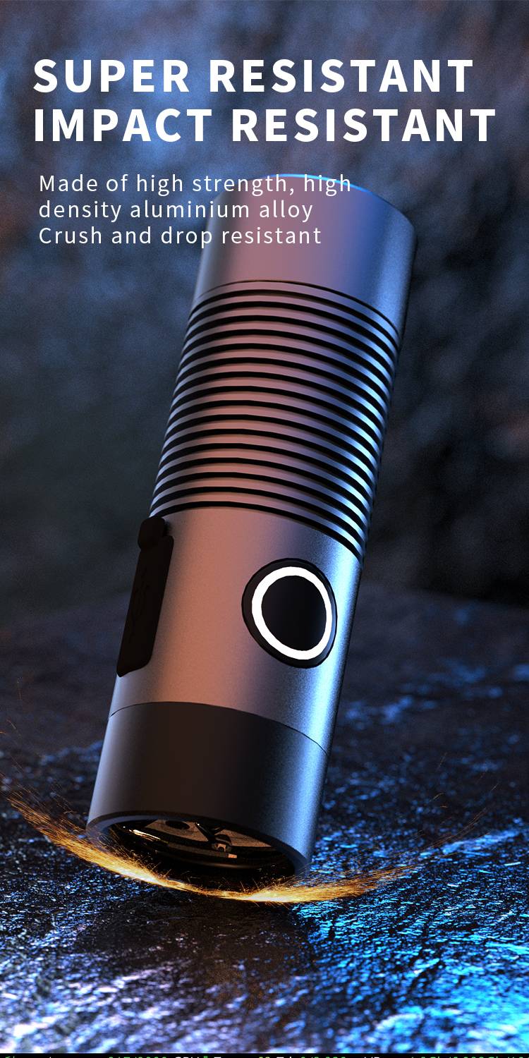 3XPGBrightEDCFlashlightWithDiffuserLampshadesType-CRechargeableEndlessDimmingMiniPortableLEDTorchSma-1997621-7