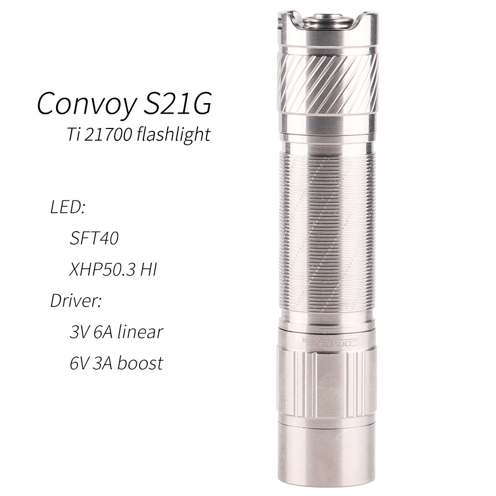 ConvoyS21GTiSFT40HP503HILED12GroupsModesPowerfulLEDFlashlight21700BatteryType-CChargingPortTorchForC-2015030-1