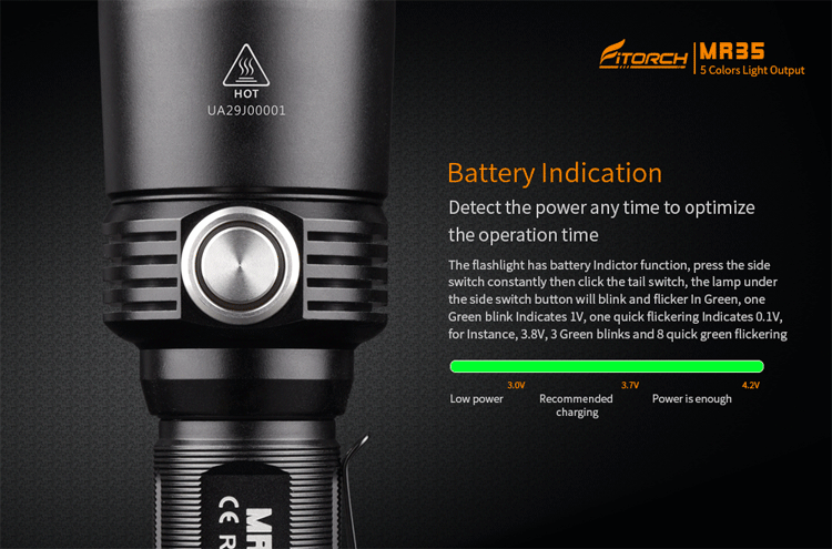 FitorchMR35XP-L21200Lumens5lightcolorsRechargeablePortableUVLEDFlashlight-1205114-6