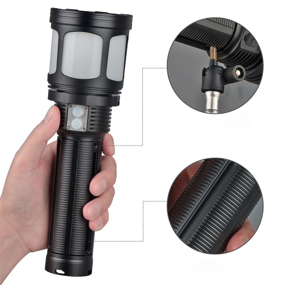 HaikeliteHK9523000LM1700mLongRangeStrongFlashlightBuilt-inPowerfulBatteryType-C45WFastChargeCampingT-2006955-4