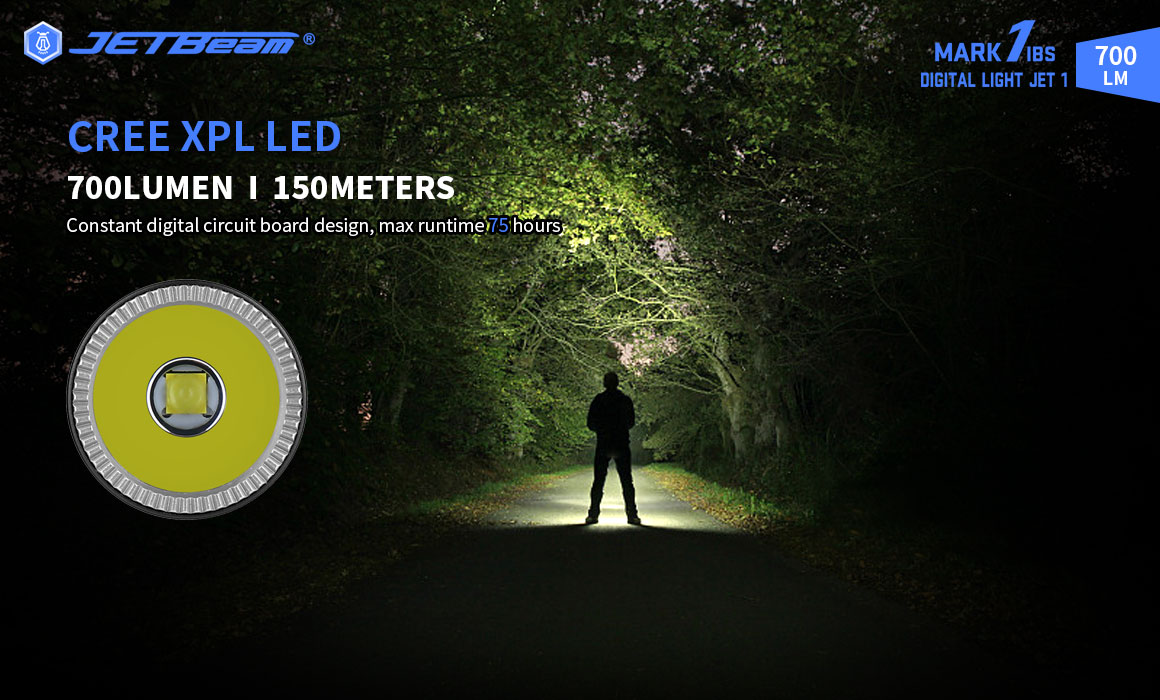 JETbeamMAKIBS700LMXPLLEDFlashlight150MLongRangeTacticalFlashlight14500BatteryType-CCharge7ModesIPX8W-1986874-3