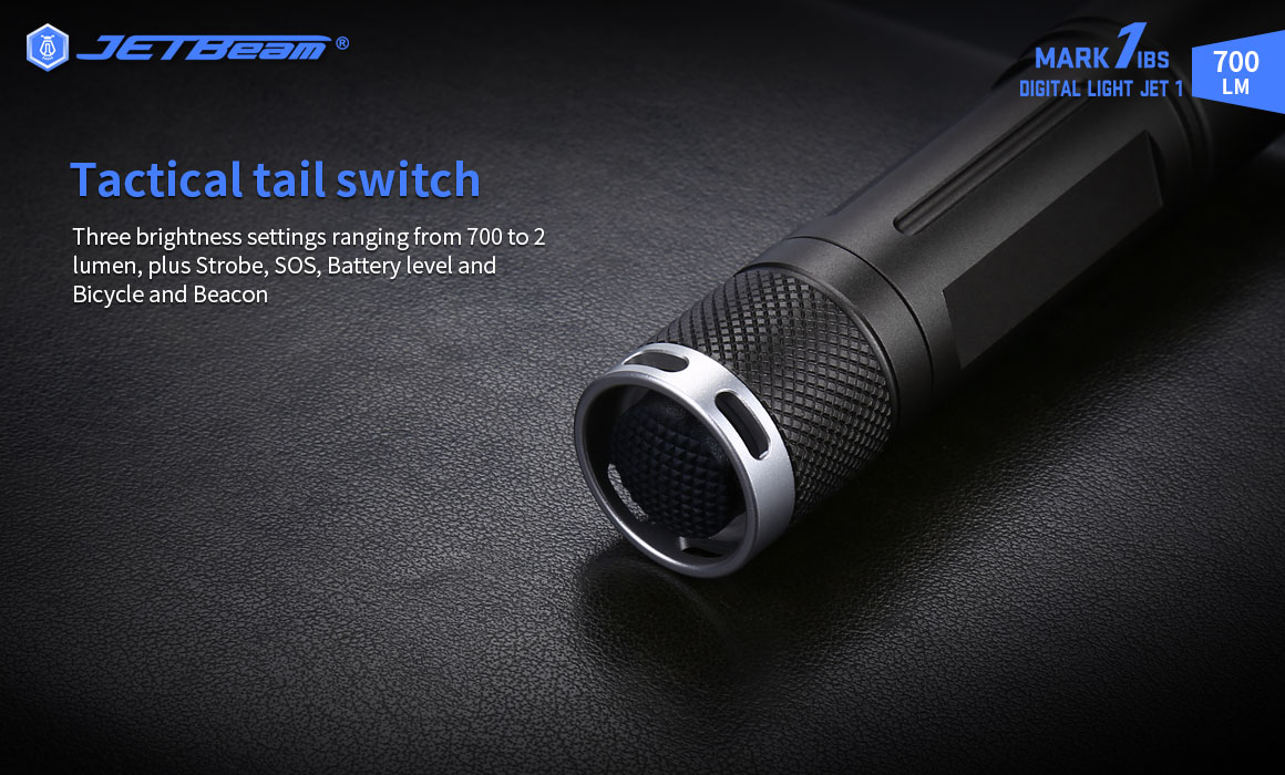 JETbeamMAKIBS700LMXPLLEDFlashlight150MLongRangeTacticalFlashlight14500BatteryType-CCharge7ModesIPX8W-1986874-4
