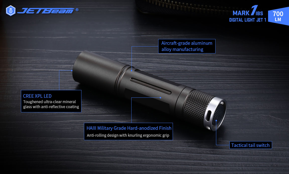 JETbeamMAKIBS700LMXPLLEDFlashlight150MLongRangeTacticalFlashlight14500BatteryType-CCharge7ModesIPX8W-1986874-10