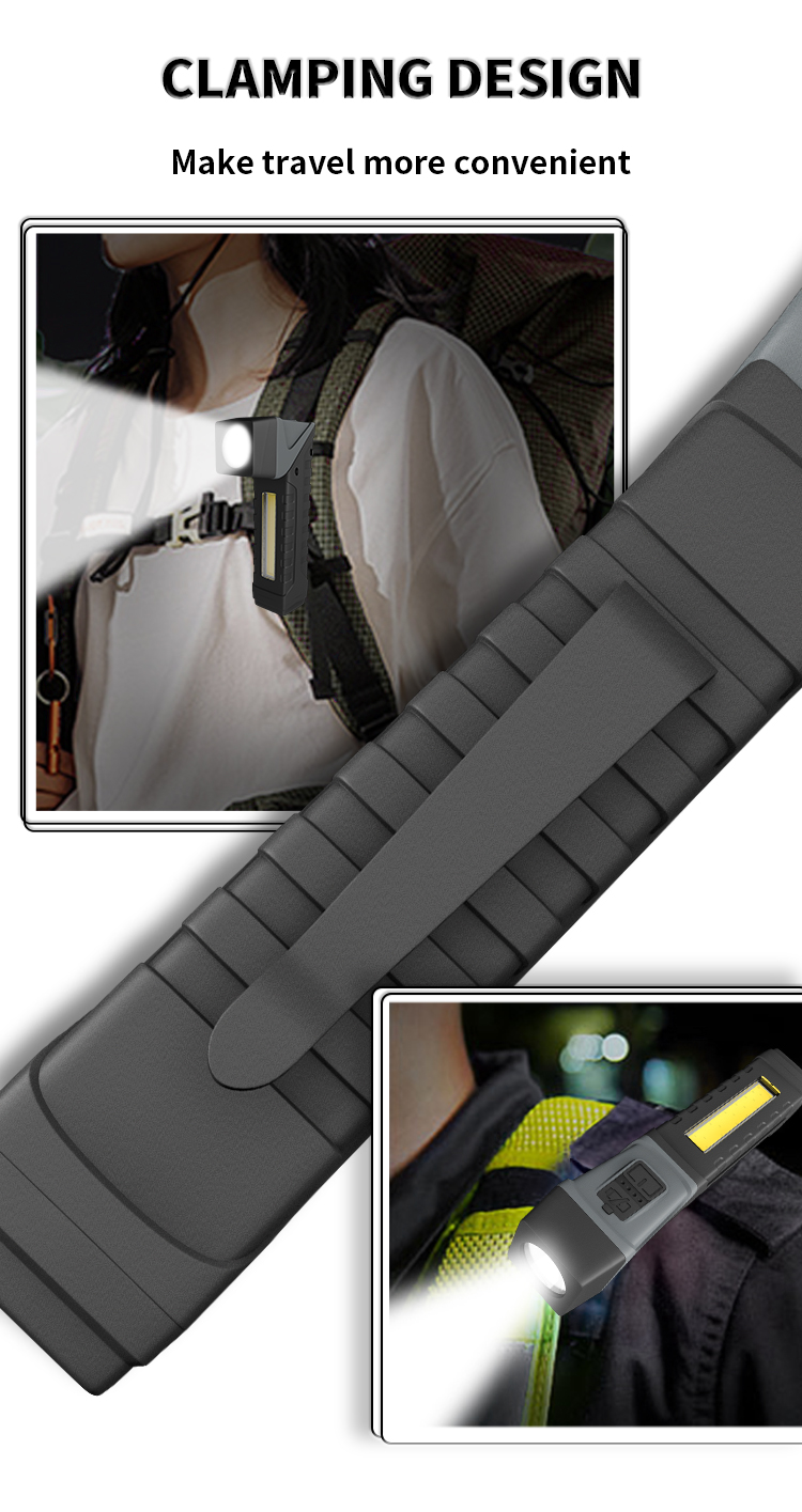 LEDCOBFlashlightwithPenClipHolderRotatableTailFlashlightwithMagnetStrongLightFlashlightWorkingLight-1992059-12