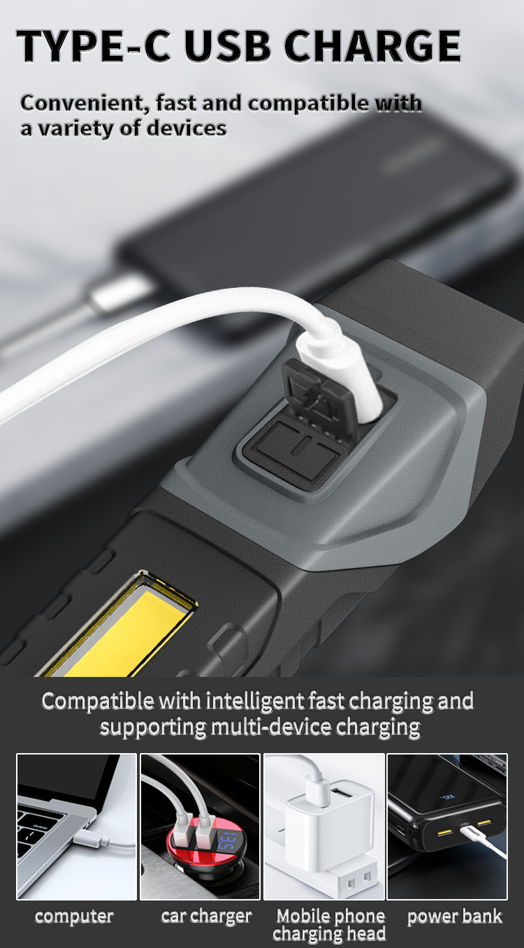 LEDCOBFlashlightwithPenClipHolderRotatableTailFlashlightwithMagnetStrongLightFlashlightWorkingLight-1992059-13