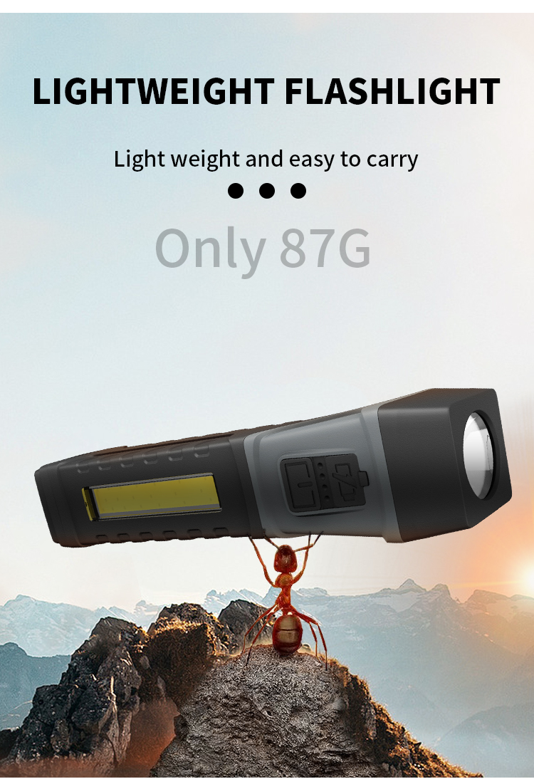 LEDCOBFlashlightwithPenClipHolderRotatableTailFlashlightwithMagnetStrongLightFlashlightWorkingLight-1992059-3