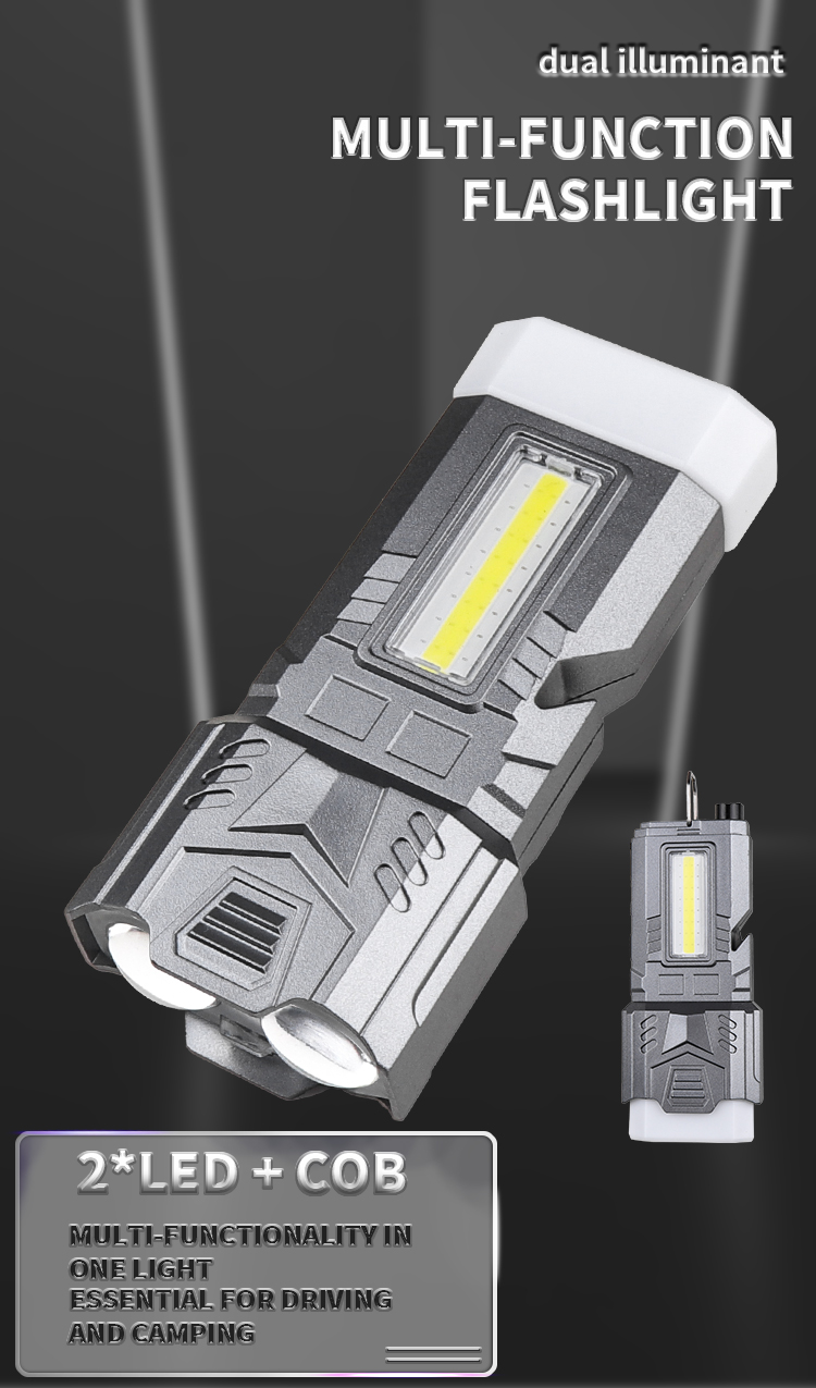 LEDCOBMultifunctionalStrongFlashlight1800mAhType-CChargingRepairLightEmergencyRopeSnipperWindowBreak-2003548-1
