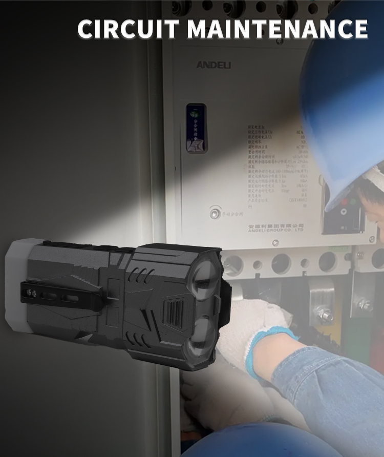 LEDCOBMultifunctionalStrongFlashlight1800mAhType-CChargingRepairLightEmergencyRopeSnipperWindowBreak-2003548-18