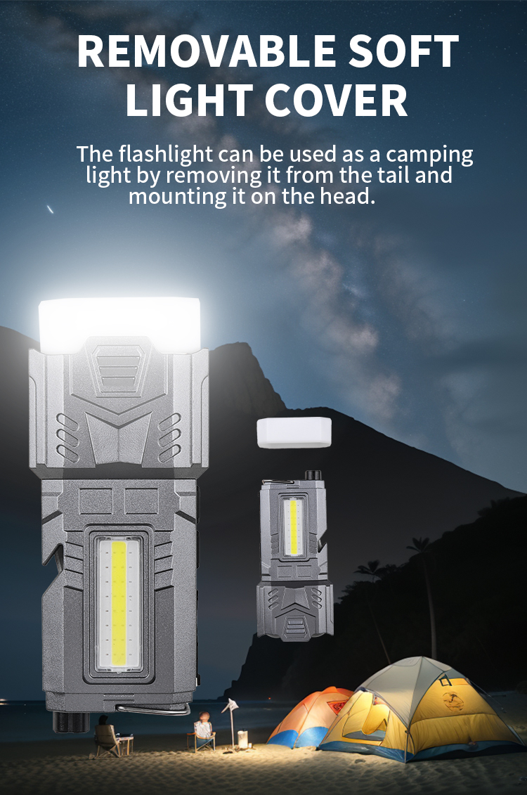 LEDCOBMultifunctionalStrongFlashlight1800mAhType-CChargingRepairLightEmergencyRopeSnipperWindowBreak-2003548-6