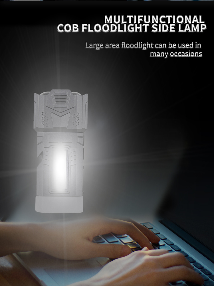 LEDCOBMultifunctionalStrongFlashlight1800mAhType-CChargingRepairLightEmergencyRopeSnipperWindowBreak-2003548-7
