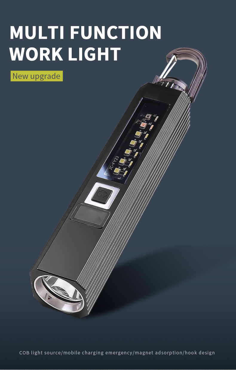 LEDCompactTorchPowerDisplay1200LMSuperBrightFlashlight10LightModesMultiLightSourceforOutdoorFishingE-2004397-1