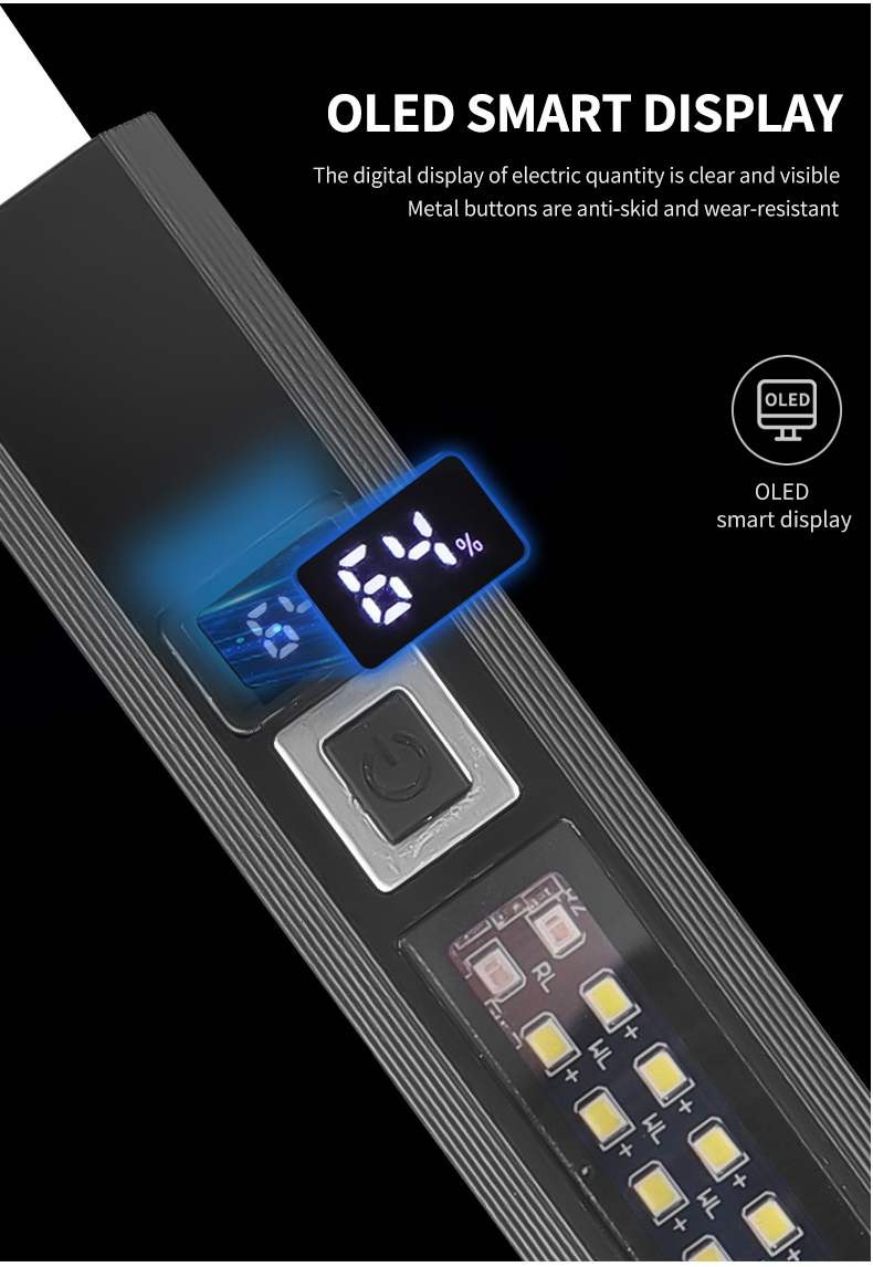 LEDCompactTorchPowerDisplay1200LMSuperBrightFlashlight10LightModesMultiLightSourceforOutdoorFishingE-2004397-11